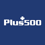 plus 500 blå logo