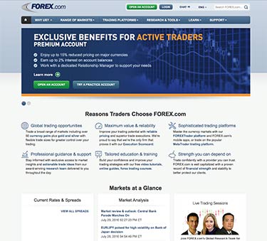 Forex-com år 2015 - så såg webbplatsen ut!