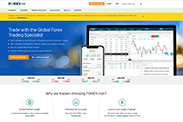 Forex.com's hemsida