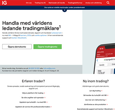 IG: Svenska hemsidan