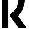 Klarna "K" logo i svart