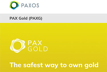 Paxos Gold's hemsida