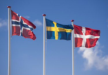 Skandinaviska flaggor