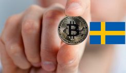 Bitcoin svensk flagga