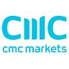 CMC Markets: Vit blå logo