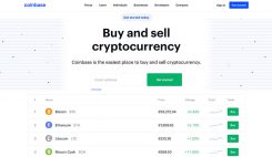 Coinbase startsida: Fullt av kryptomynt