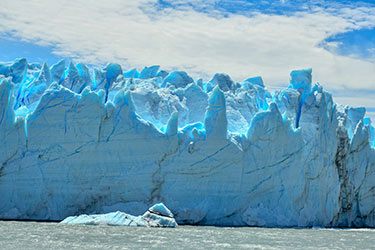Glaciär i södra Argentina
