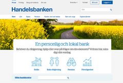 Handelsbankens hemsida