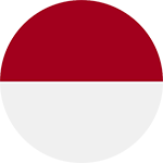Indonesien: Rund Flagga
