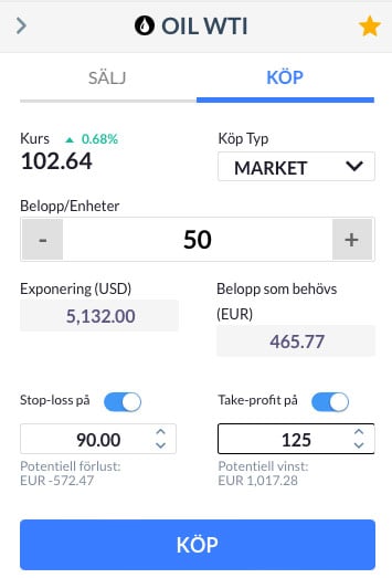 Så köper man WTI- och Brentolja hos Skilling