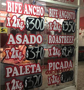 köttbutik i Buenos Aires