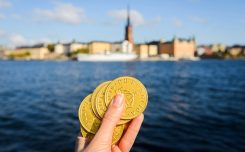 Stockholm utsikt: Med kronor i handen