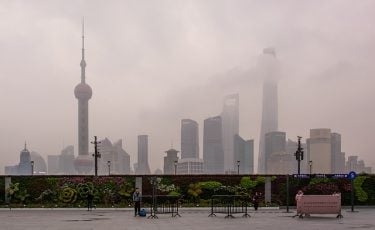 Smog dimma Shanghai
