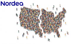 Nordea och Amerika karta