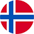 Rund version av Norges flagga