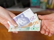 Svenska kronor - Sedlar i olika valörer