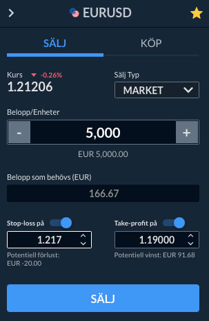 Position på Skilling med mörk bakgrund