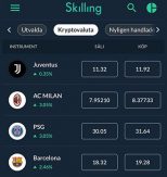 Skilling fan tokens för fotboll