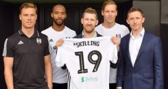 Skilling logo på Fulham FC's tröja