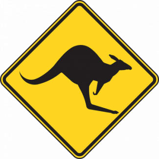 Varning för känguru